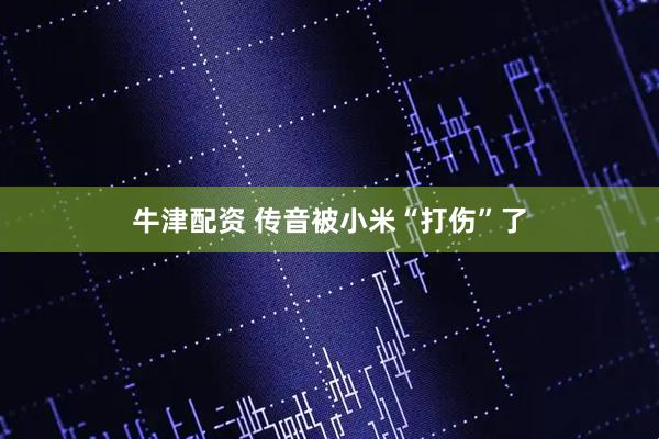 牛津配资 传音被小米“打伤”了